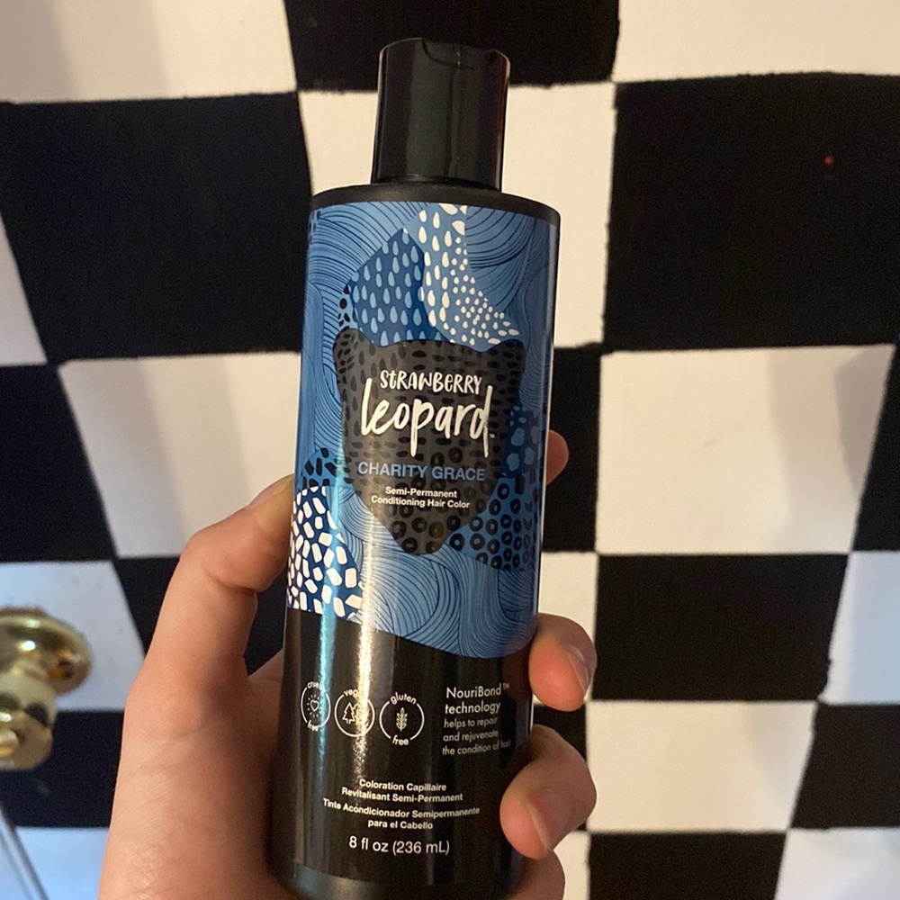 Strawberry Leopard Charity Grace blue hair dye unopened